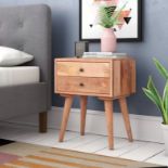 A pair of solid wood bedside tables Endlessly versatile, these bedside table makes a perfect stand