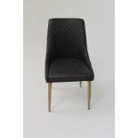 Aston Dining Chair Black Quilted Legs Quilted Dining Chair Is A Perfect Combination Of Functionality