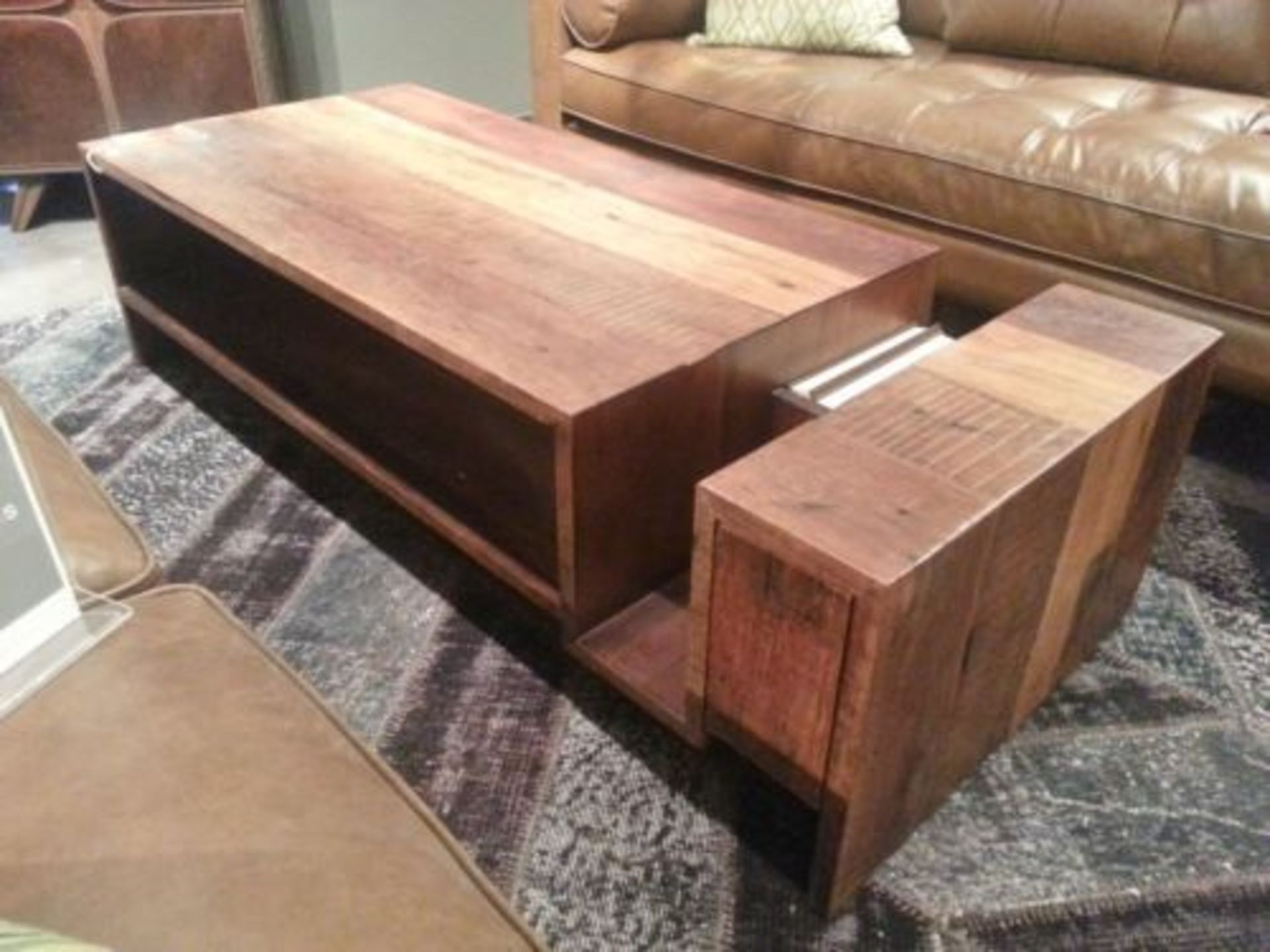 Hand Crafted Exotic Solid Hardwood Coffee Table The Avett Balances Modern Design With