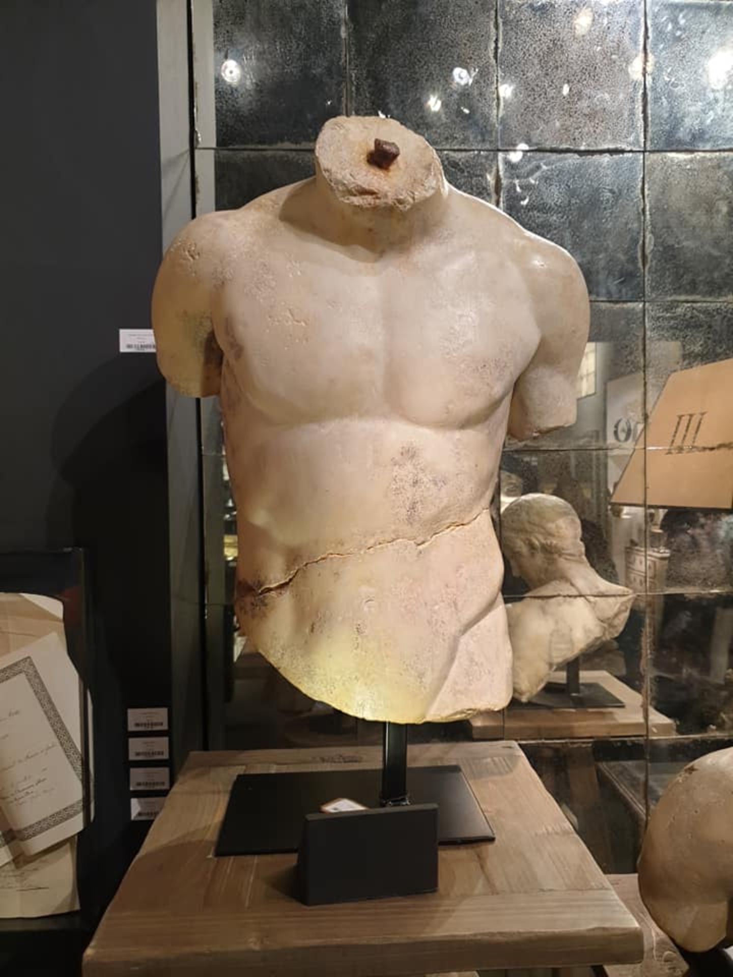 "Discophorus" Torso This Partial Torso Of A Discus Thrower Reproduces A Fragment Of The Original - Image 6 of 6