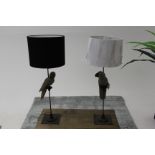 Wooden Parrot Table Lamp Perched On Her Stand Polly The Parrot Offers A Quirky Lighting Solution For