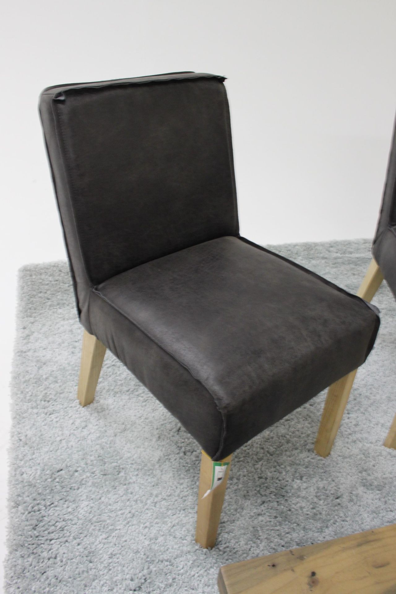 Rocco Dining Chair Colorado Leather Anthracite A Stunning Solid Constructed Chair That Is Finished - Image 3 of 3