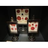 Frames With Wax Seals - Set Of 3 Set Of 3 Wooden Frames / Wax Seals 1 : H44x25x10 Cm - 2 : H36x17x10