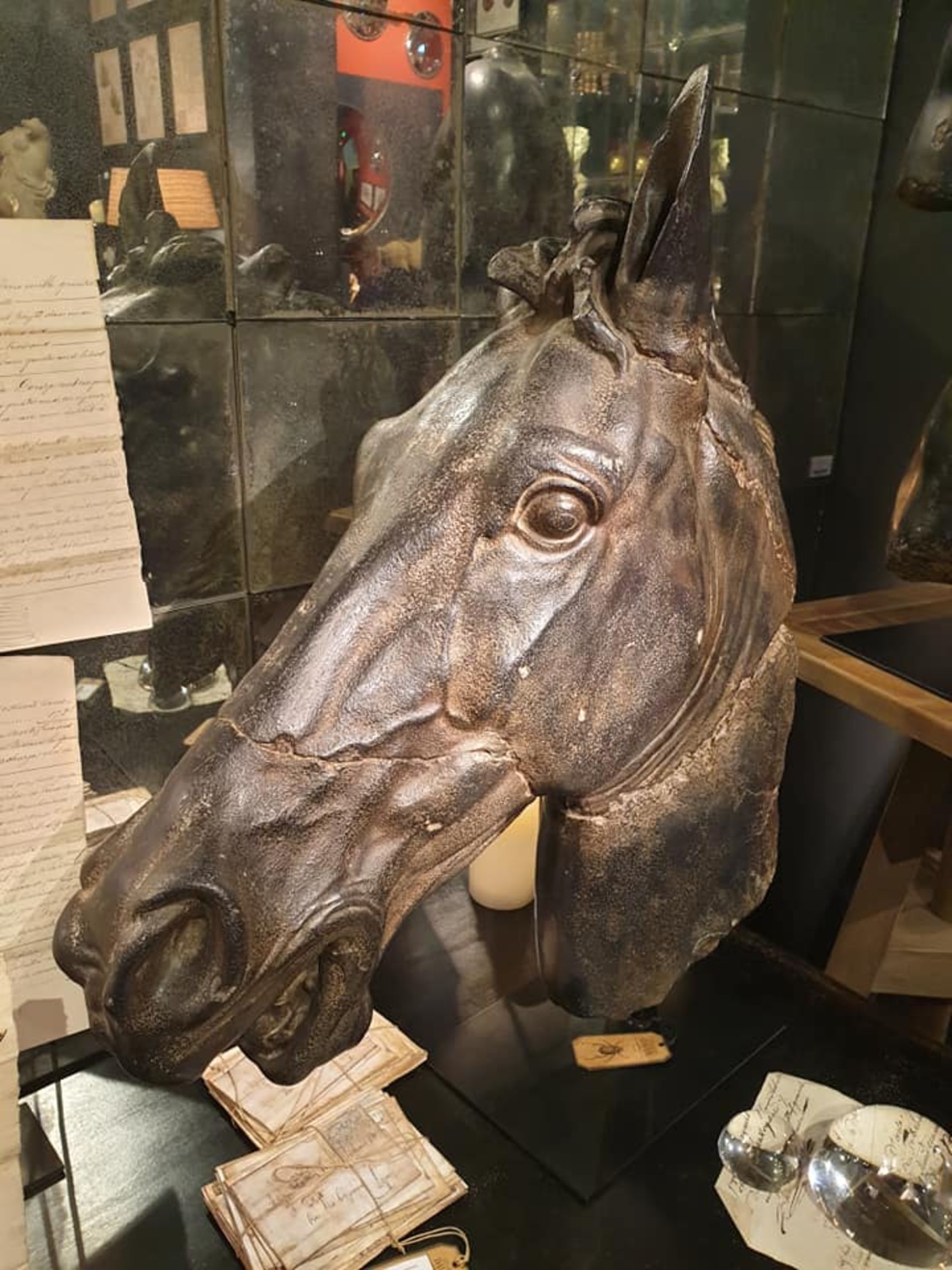 Horse Head Composite Sculpture This Horse Head Originally Comes From A Fresco Decorating The Fronton