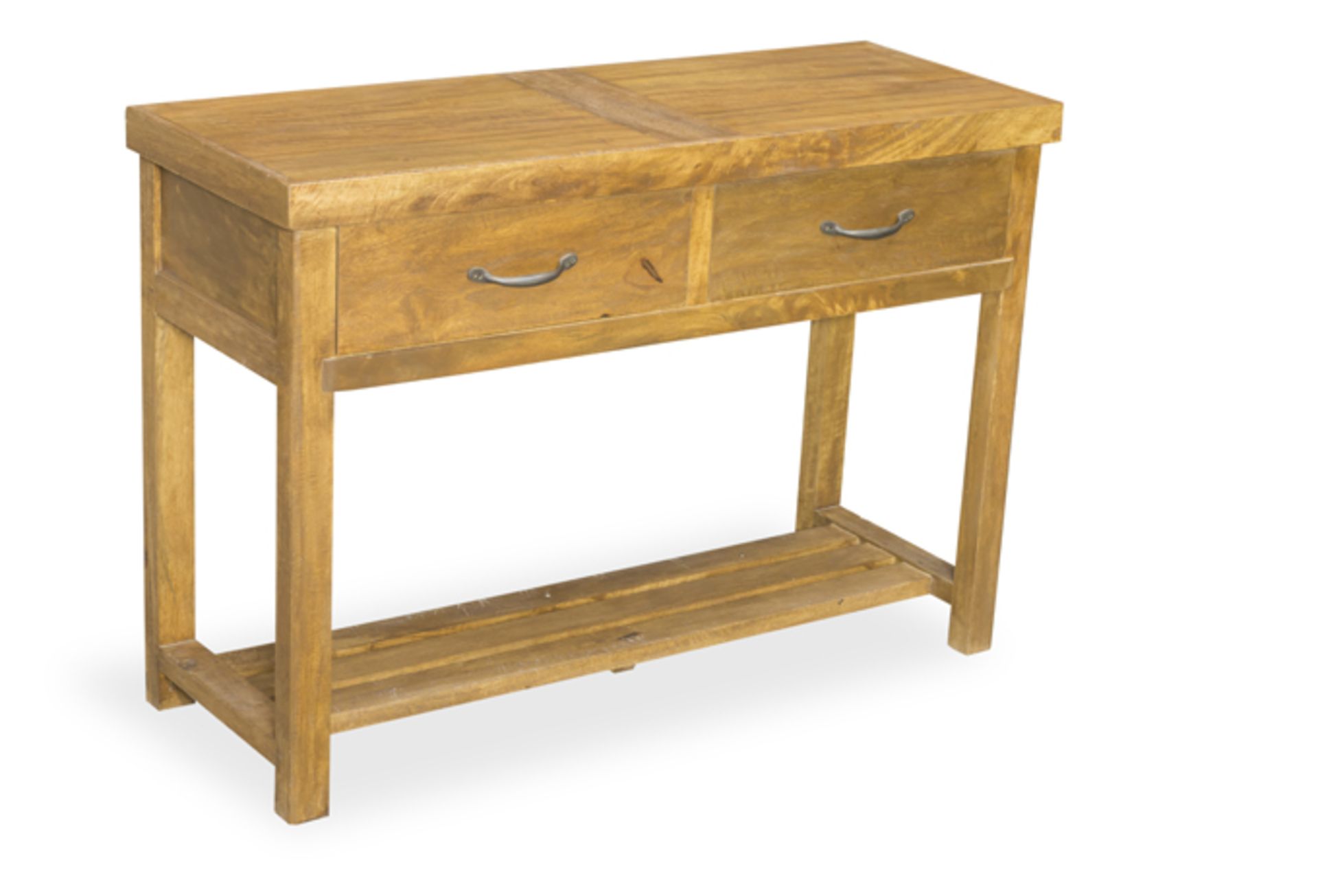 Soho Solid Wood Console 2 Drawer will do a splendid job of displaying photographs, flowers or