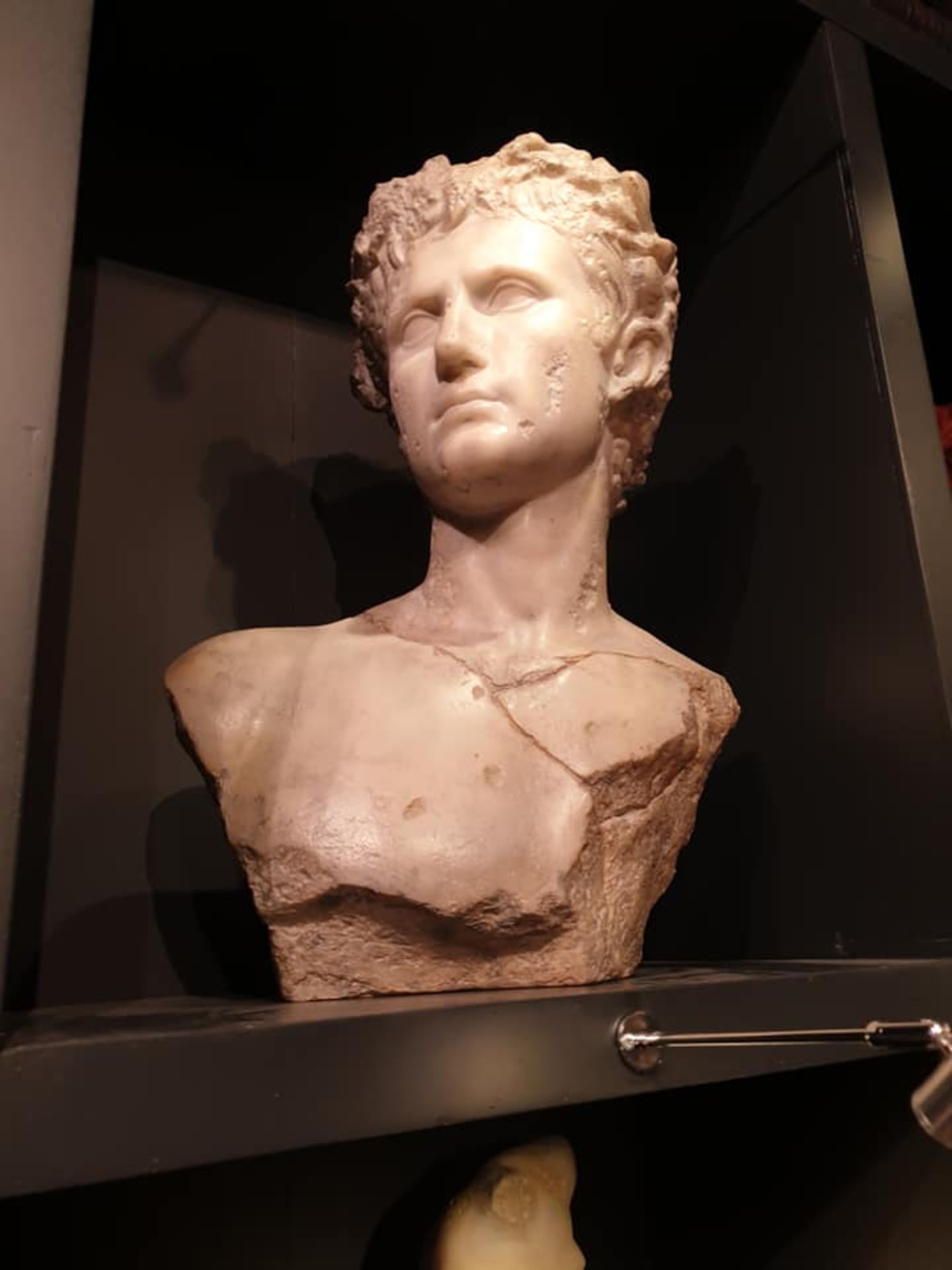 Augustus Emperor - Roman Louvre Composite Sculpture In The Likeness Of Augustus, Fragment Of The