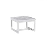 Side Table Coastal Inspired Collection Made From Reclaimed Boatwood Finished In A Bright White