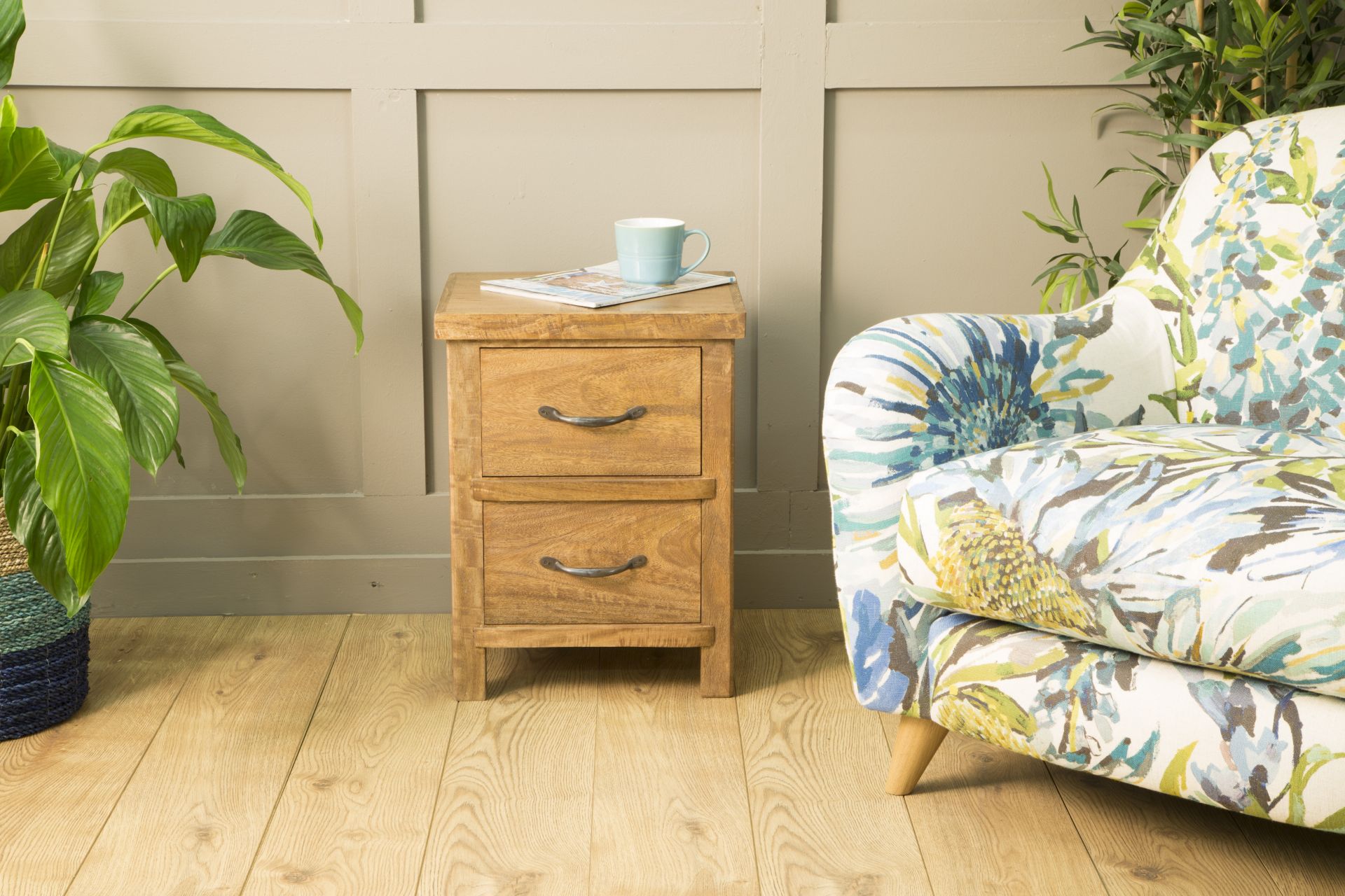 A Pair of Soho Solid Wood Bedside 2 Drawer Bedside Table will complement your bedroom scheme