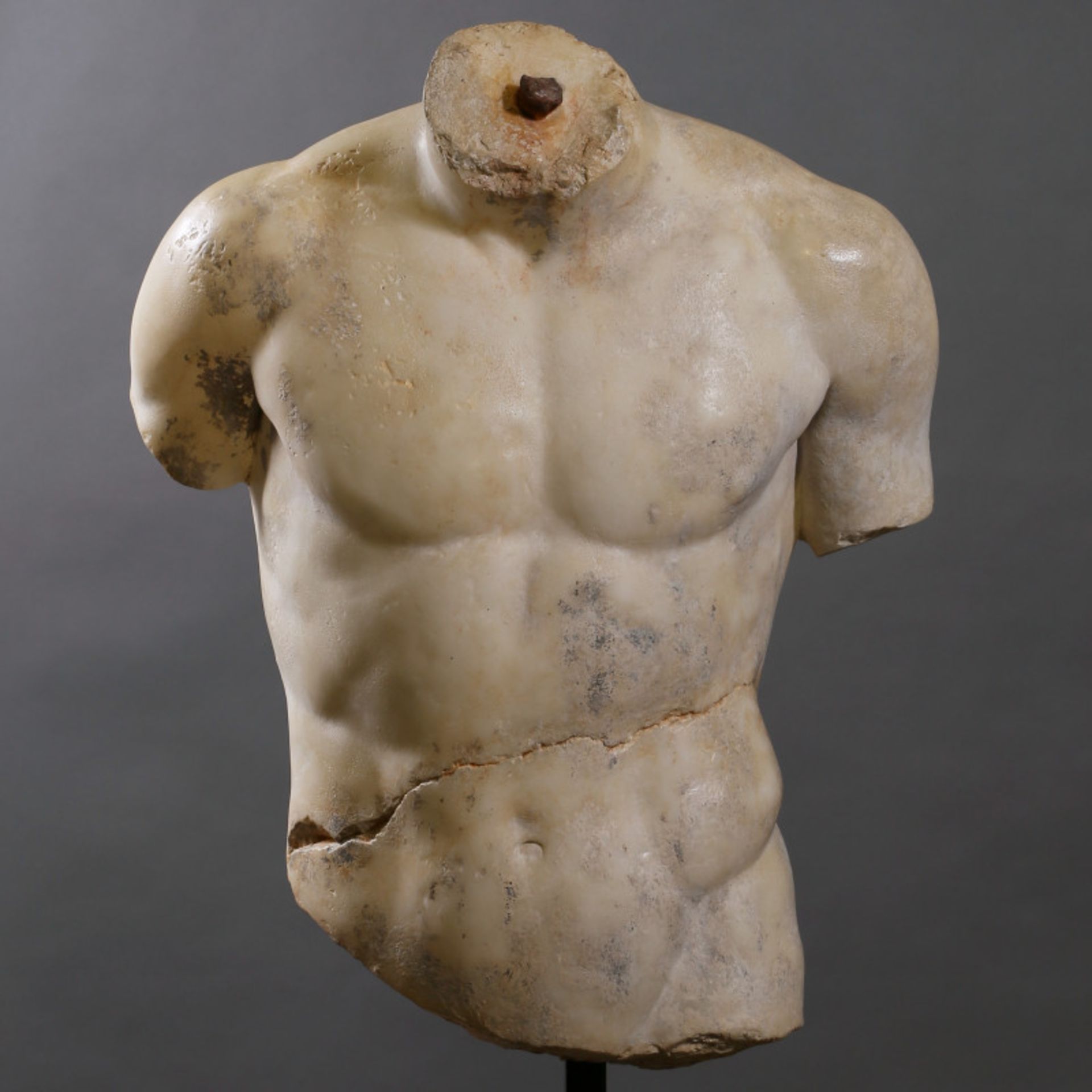 "Discophorus" Torso This Partial Torso Of A Discus Thrower Reproduces A Fragment Of The Original - Image 2 of 6