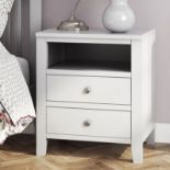 A pair of Knightsbridge 2 drawer bedside tables Store books and magazines beside your bed in the