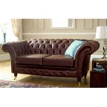 Eton 3 seater leather chesterfield is a traditional chesterfield sofa design and incorporates the