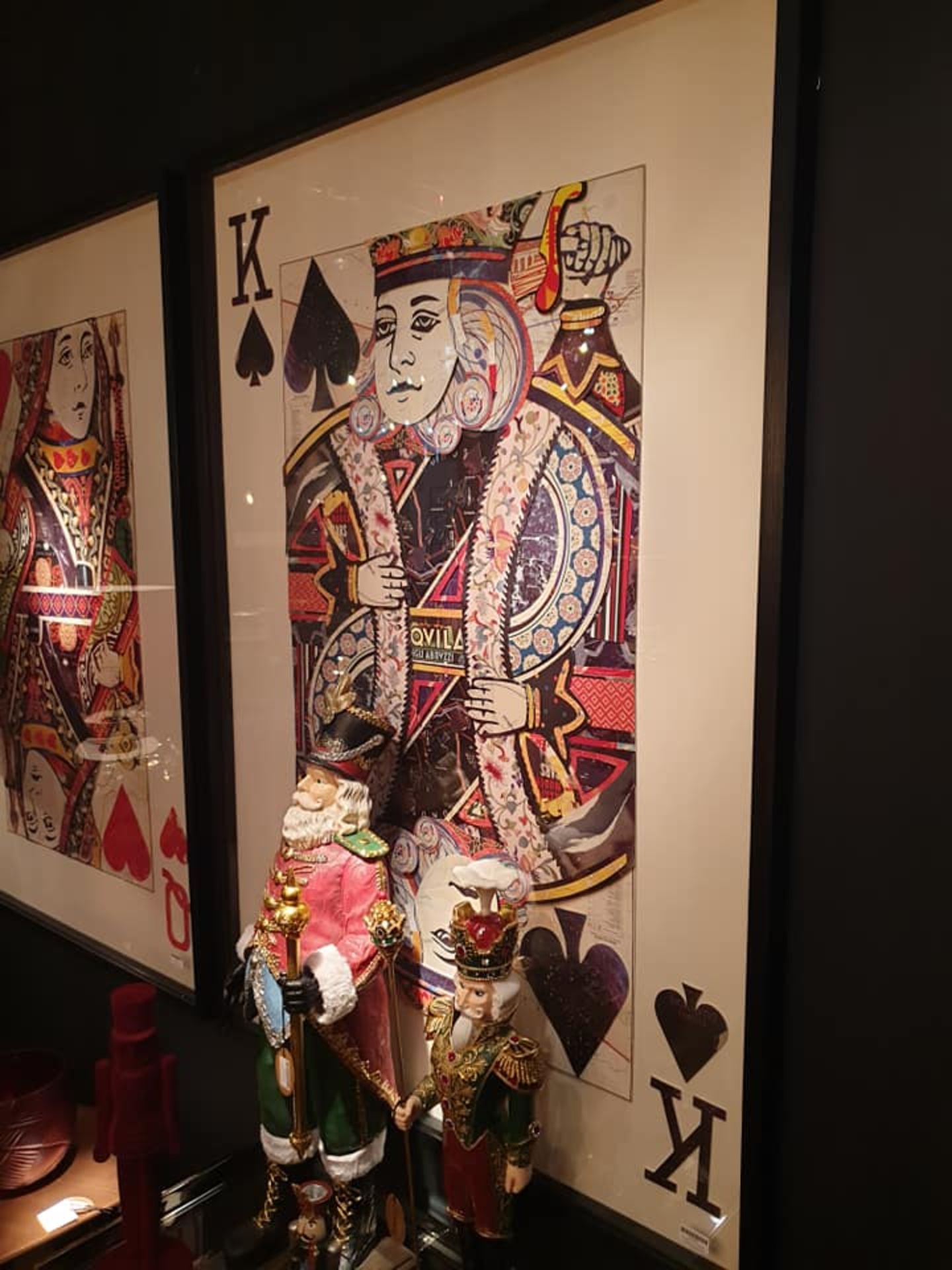 Framed King Of Spades Wall Art Playful And Quirky, This Cards Art Line Is An Enlarged Version Of - Image 2 of 2