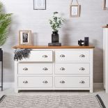Compact 6 Drawer Chest 6 Drawer Chest Finished In A Fashionable. Softly Rounded Profile Complemented