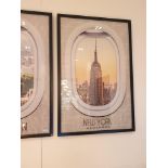 Framed Wall Art “ A View Of New York" A View Of New York From Airplane Window Printed 80 X 120cm