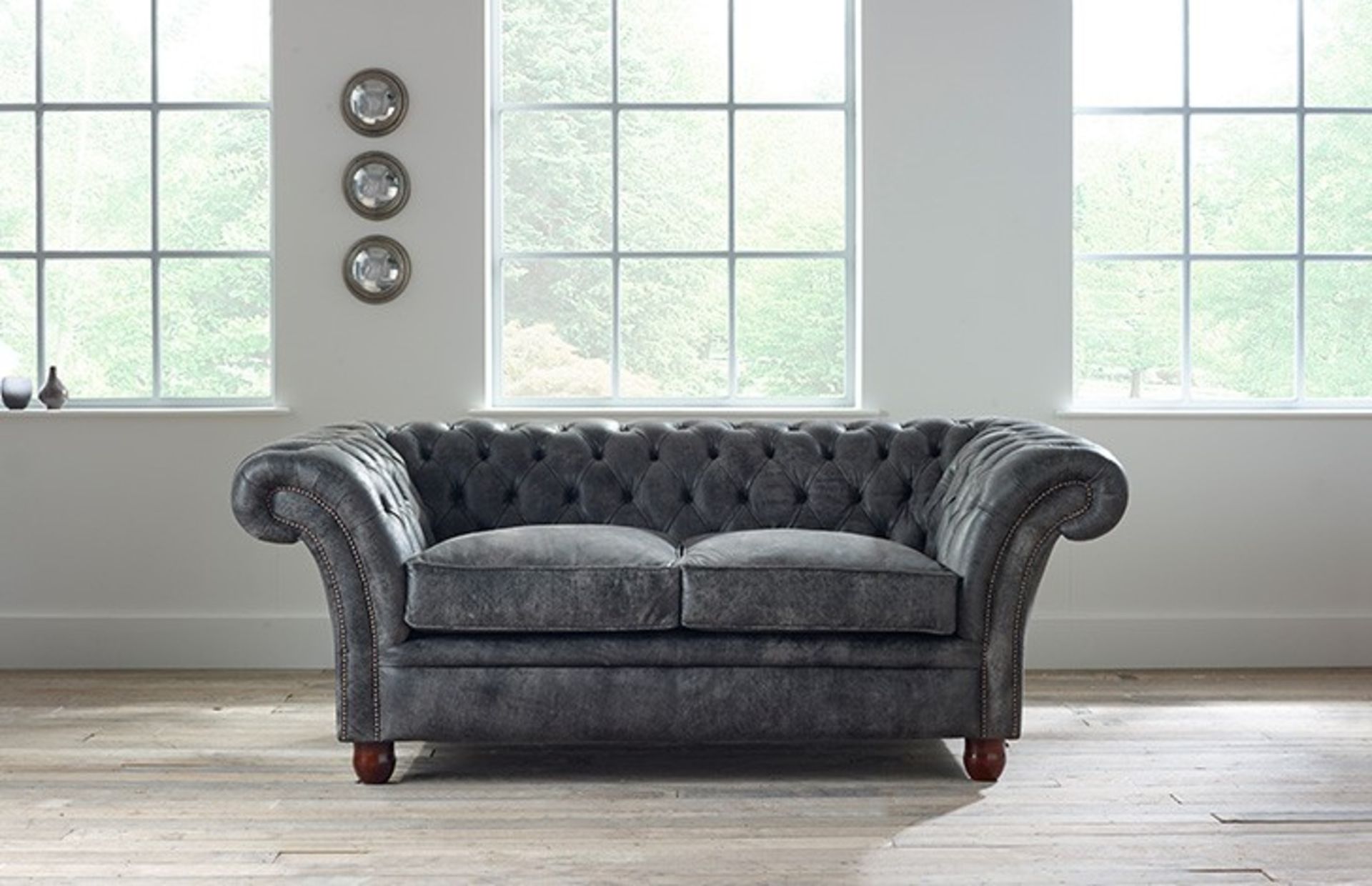 Blake 3 Seater Leather Sofa is a luxury leather sofa featuring deep buttoning throughout with hand