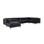 Spencer Leather Sectional Sofa Group The Spencer Is A Contemporary Low Height Sectional Sofa, Smooth