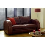 Berkley Two Seater Leather Sofa This 2 Seater Retro Sofa Is A Stunning Sofa With Rounded Arms,