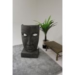 Large Concrete Mask Floor Standing This Sculpture Will Look Just As Impressive When Displayed