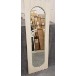 Lozenge Mirror 56 x 170cm THIS ART DECO INSPIRED OBLONG-SHAPED MIRROR FEATURES BLUE MICA SET IN A