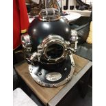 Reproduction Anchor Engineering 1921 Scuba Diving Marine Divers Helmet Deep Sea Chrome Black Finish