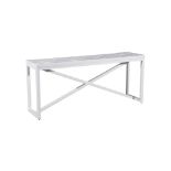 Console Table Coastal Inspired Collection Made From Reclaimed Boatwood Finished In A Bright White