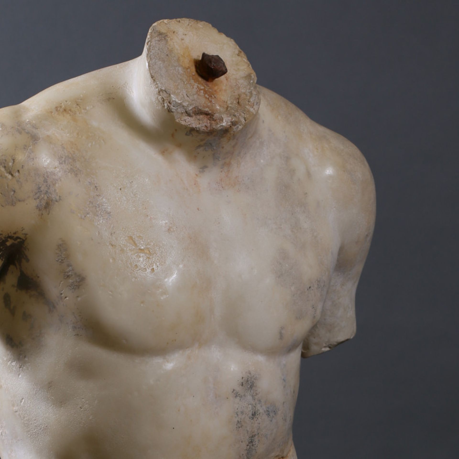 "Discophorus" Torso This Partial Torso Of A Discus Thrower Reproduces A Fragment Of The Original - Image 4 of 6