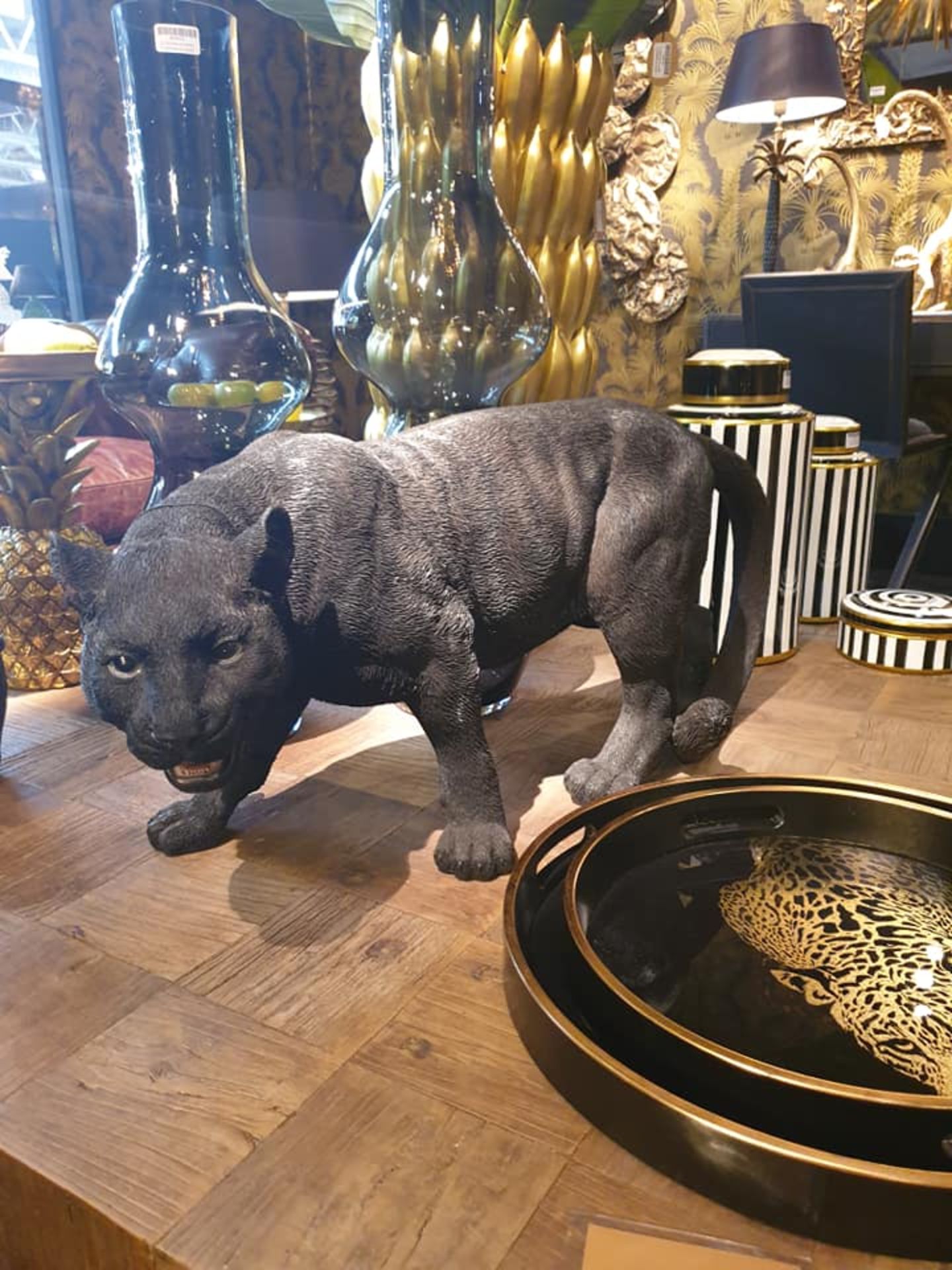 Panther Sculpture Capture The Heart Of African Wildlife With This Stunning Heavy Resin Sculpture