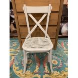 French Grey Wooden Dining Chair