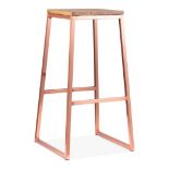 Counter Stool The Copper Angular Metal Frame