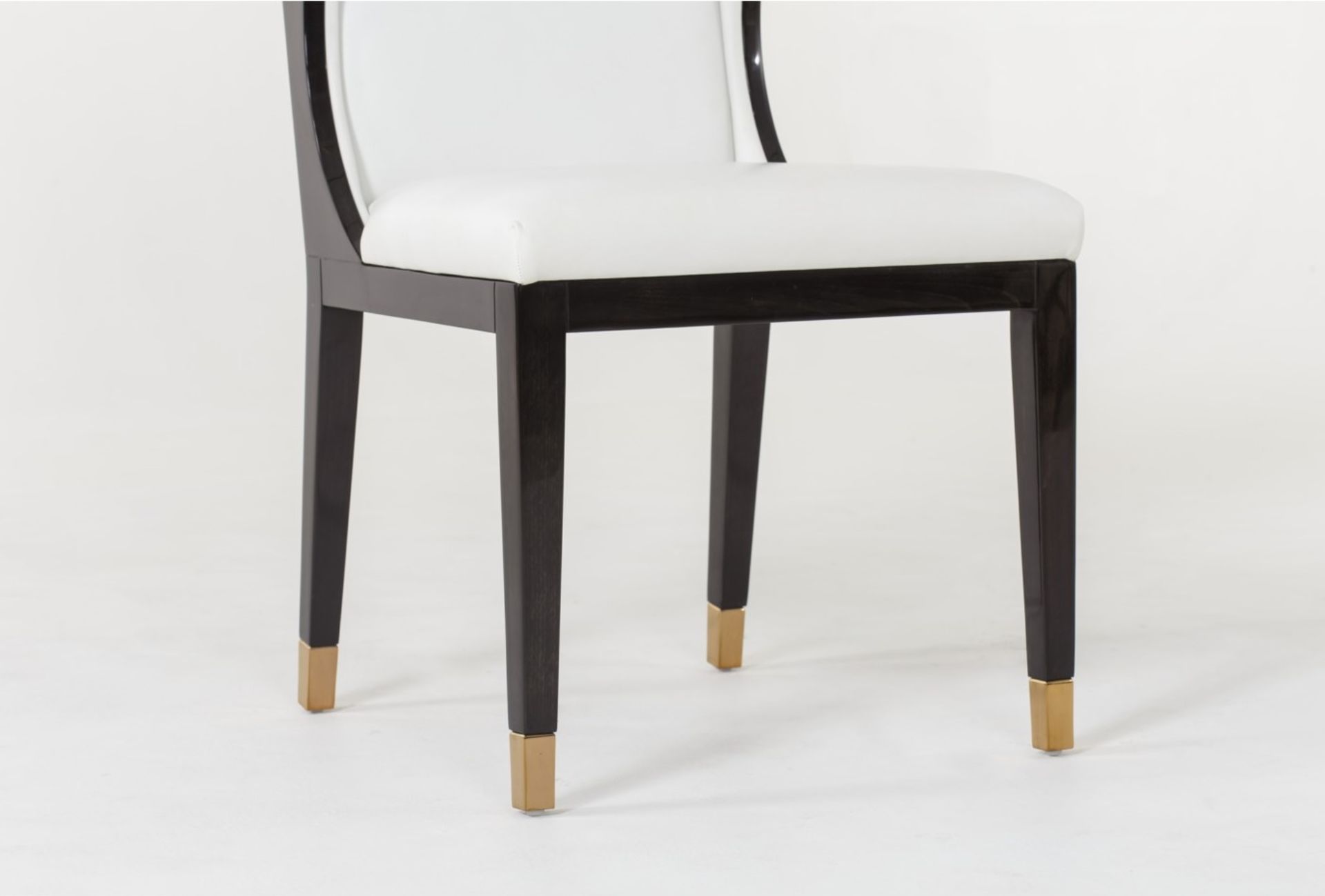 Kelly Hoppen Taylor Dining Chair Fallon White Leather - Image 2 of 2