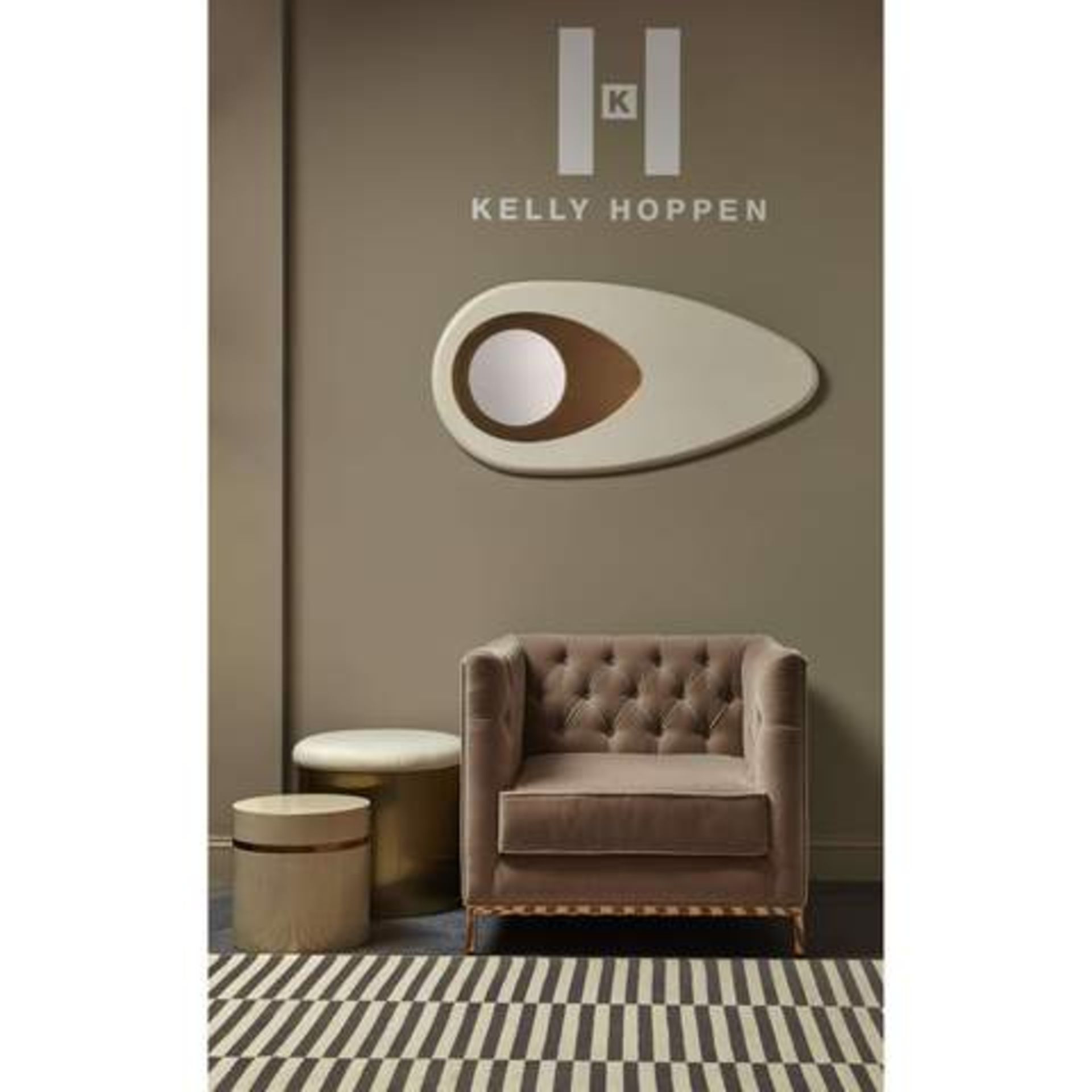 Kelly Hoppen Vinci Tufted Occasional Chair Mohair