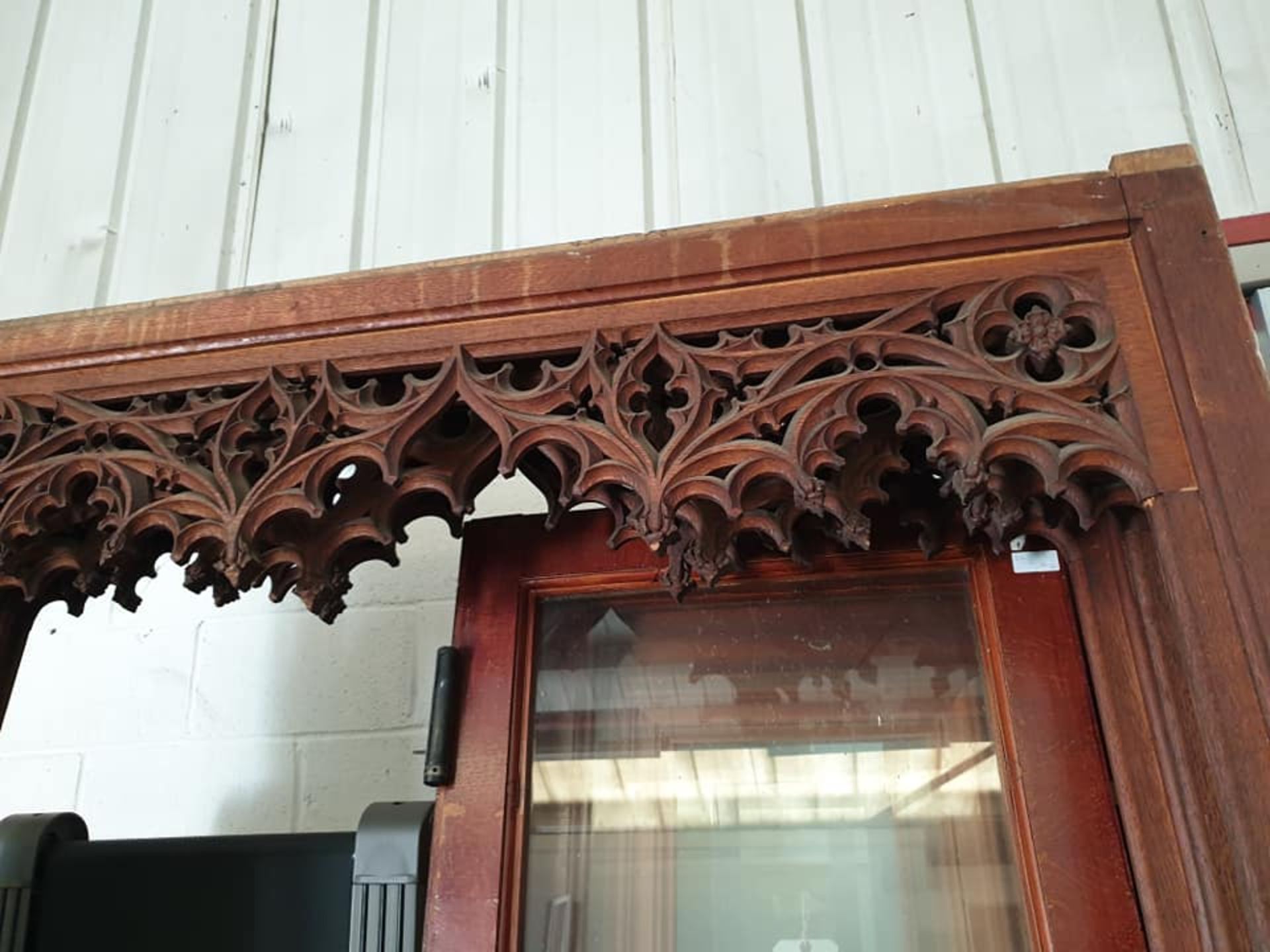 Gothic Church Oak Panel Panelling - Antique Church Furniture - Image 6 of 9