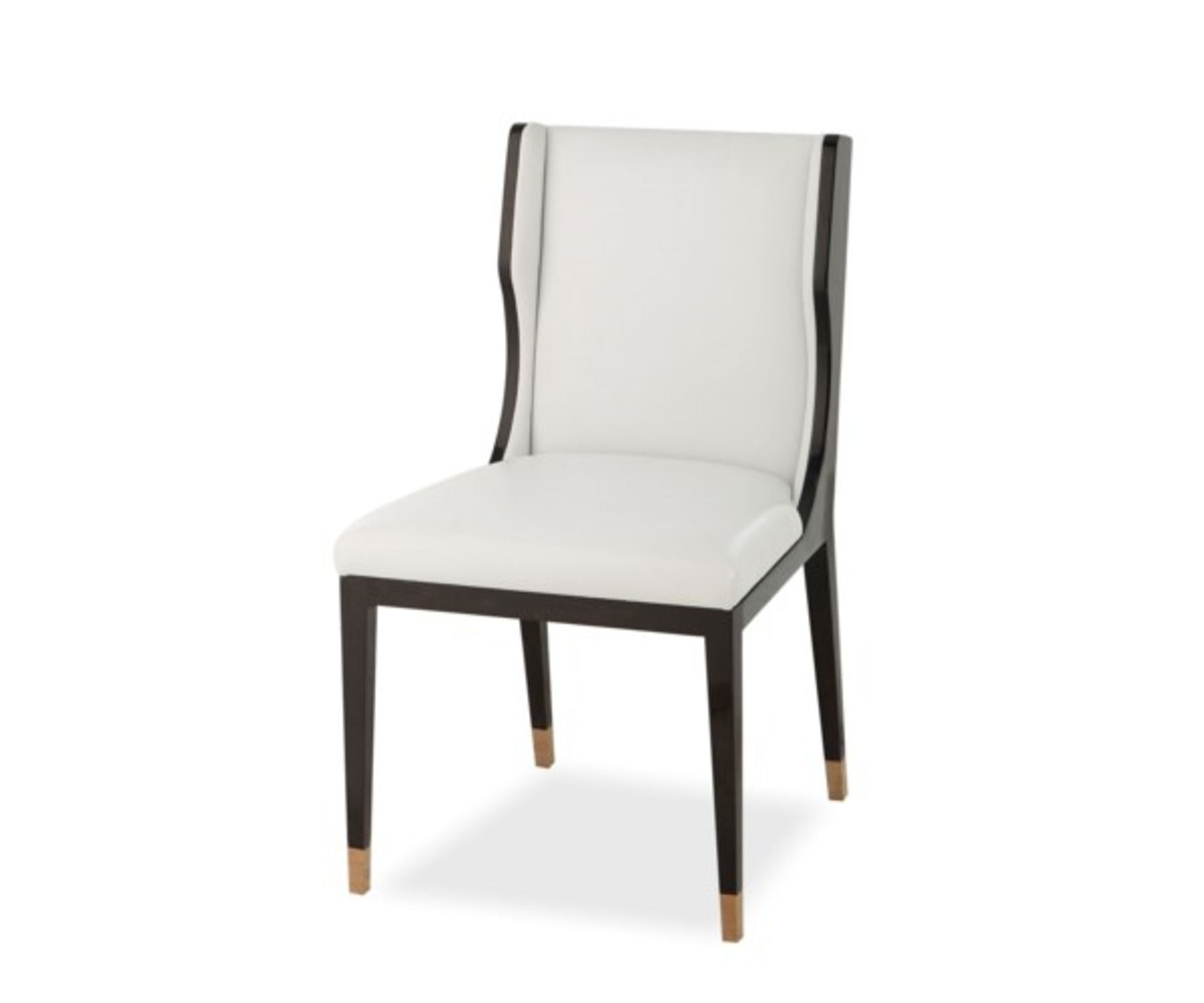 Kelly Hoppen Taylor Dining Chair Fallon White Leather - Image 3 of 3