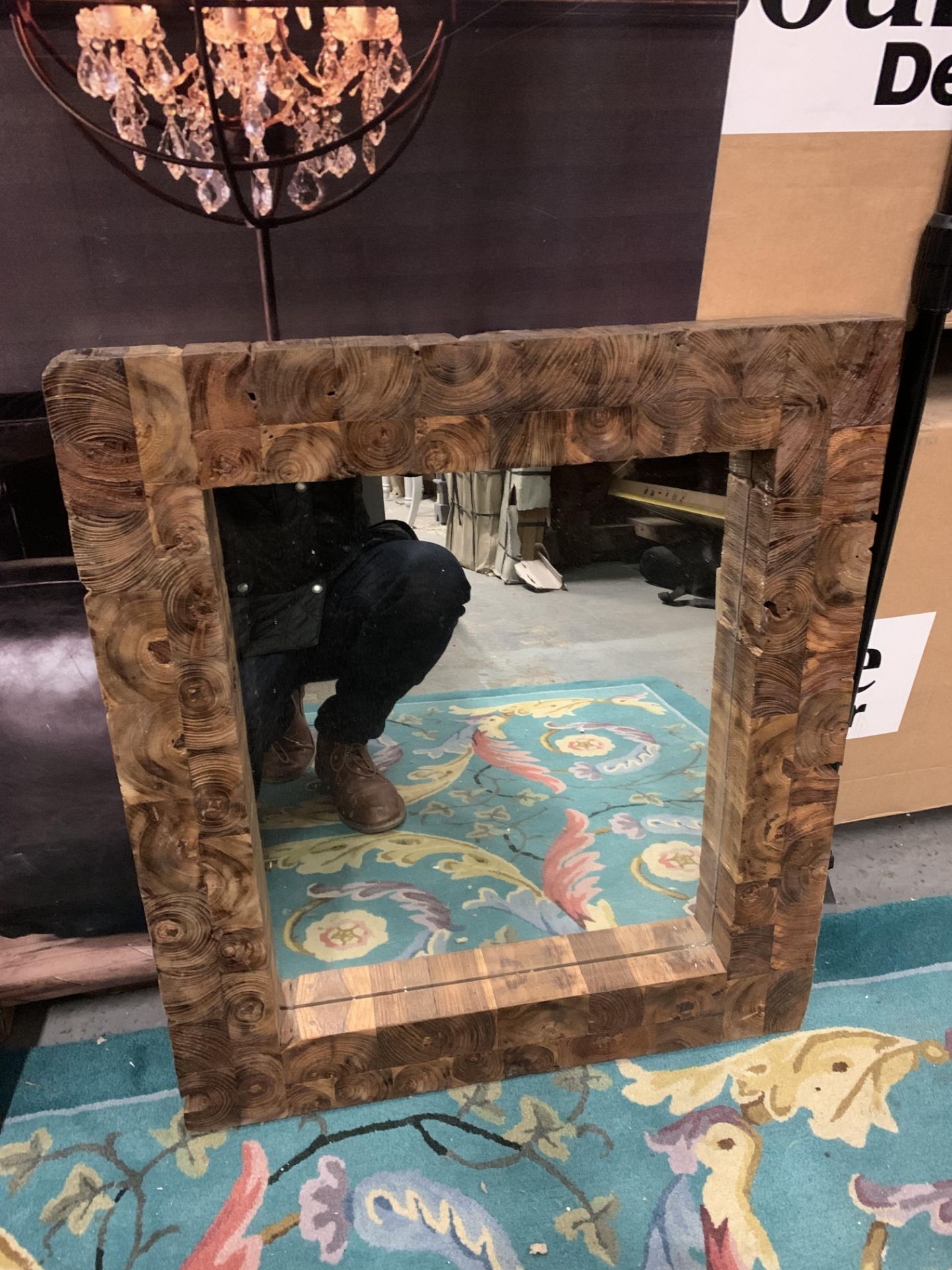 Reclaimed Solid Wood Mirror