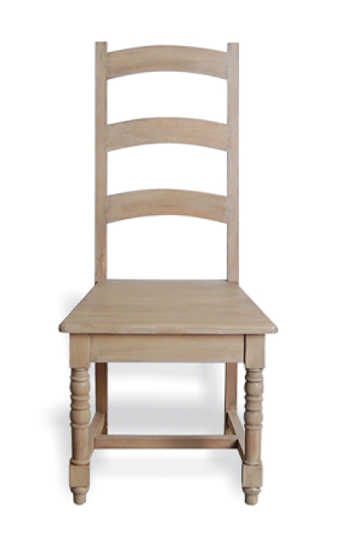 A Pair Of Solid Wood Rustic Pine Farmhouse Dining Chairs - Image 7 of 7