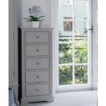 Cassandra 5 Drawer Chest This 5 Drawer Chest brings sophistication to any bedroom. With sculpted