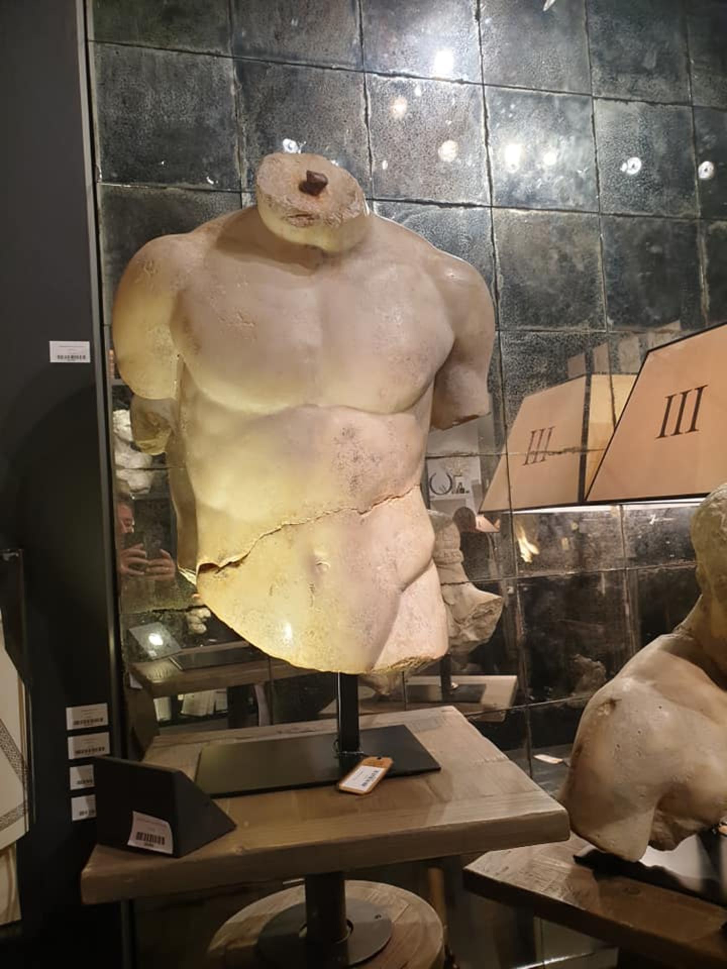 "Discophorus" Torso This Partial Torso Of A Discus Thrower Reproduces A Fragment Of The Original - Image 2 of 7