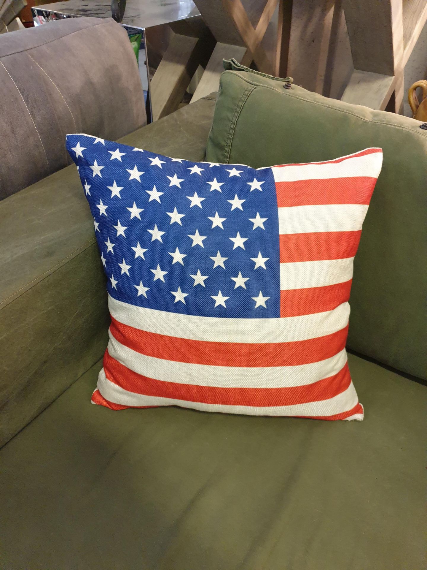 Flag cushion Stars and Stripes 430mm x 430mm