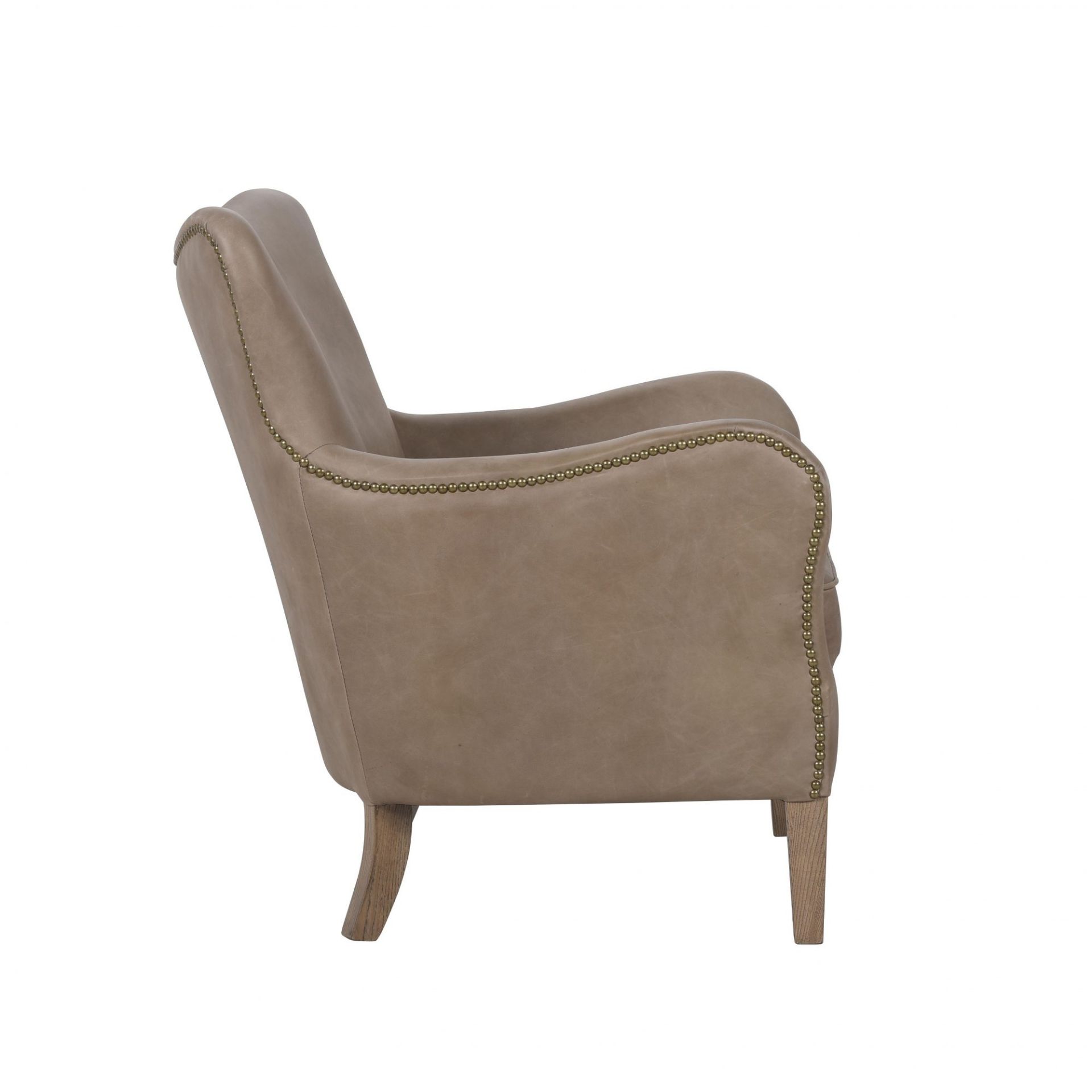 Dyce Leather Chair The Dyce Is A Mid-Century Inspired Armchair With Soft Subtle Curves, Mid-Height - Image 2 of 2