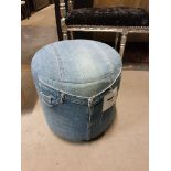 Denim Full Round Stool Signature Denim Full Round Stool Stunning Contemporary Denim Stool Looks