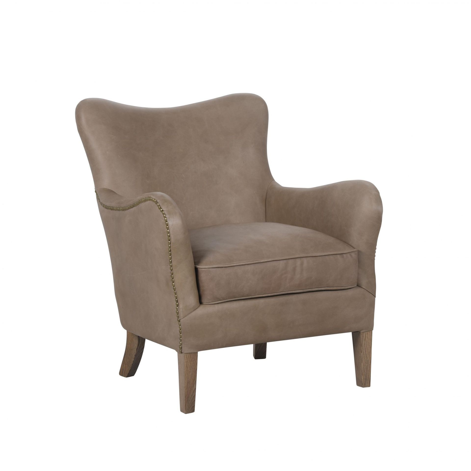 Dyce Leather Chair The Dyce Is A Mid-Century Inspired Armchair With Soft Subtle Curves, Mid-Height