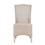 A Pair of Classic LLoyd Loom Chairs Canvas 40 x 60 x 100cm (Loc OAL01C)