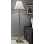 Chelsea Floor Lamp Traditonal metal brass and glass floor standing lamp 155cm H x 23cm W x 23cm D