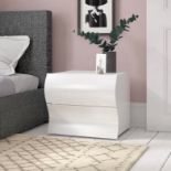 A pair of elegant 2 drawer bedside tables The elegant 2 Drawer Bedside Table comes with harmonic and