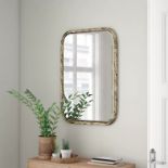 Bronze Rectangle Accent Mirror Rectangular bronze framed rectangular wall mirror 95.5cm H x 65.5cm W