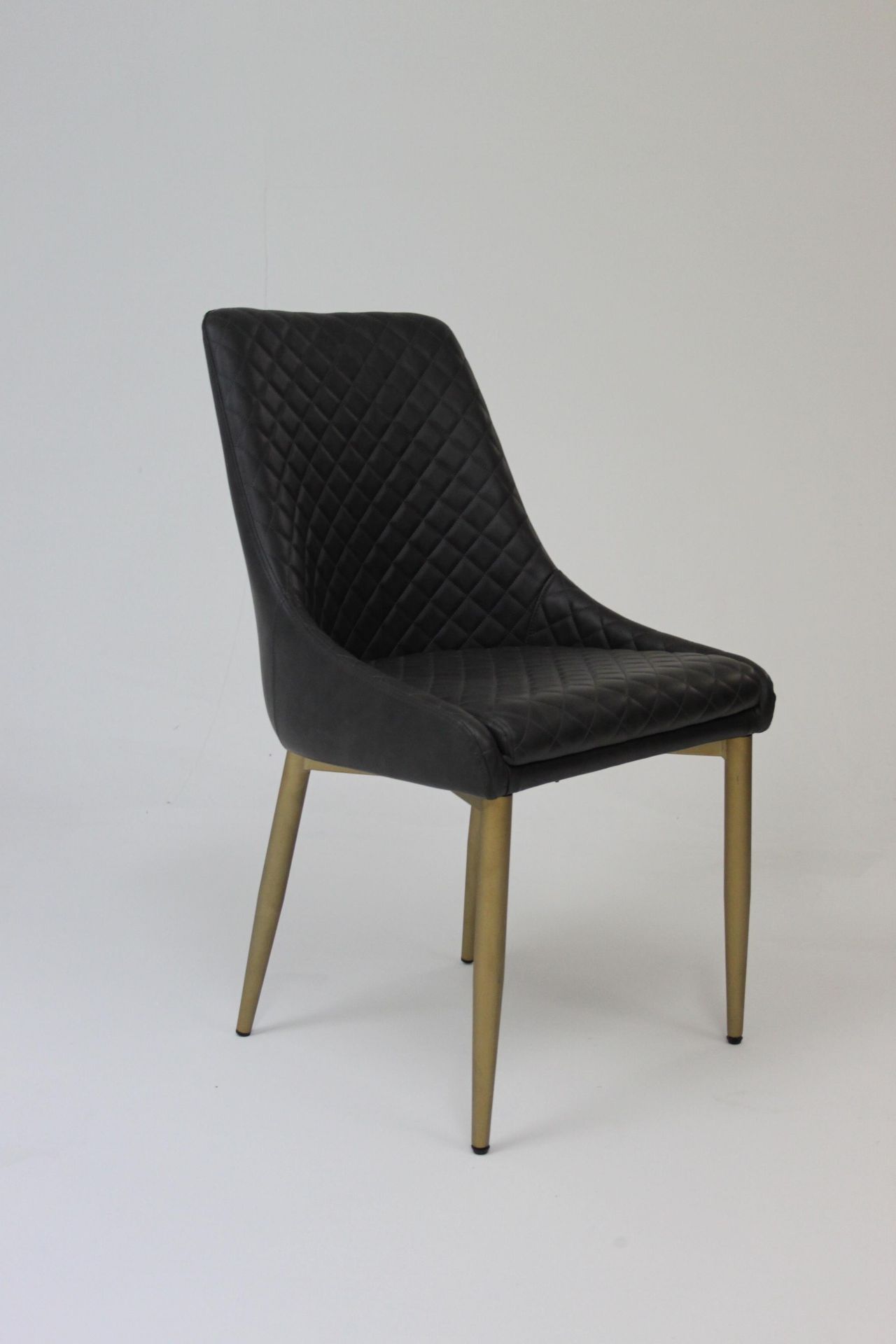 Aston Dining Chair Black Quilted Legs Quilted Dining Chair Is A Perfect Combination Of Functionality - Image 3 of 3