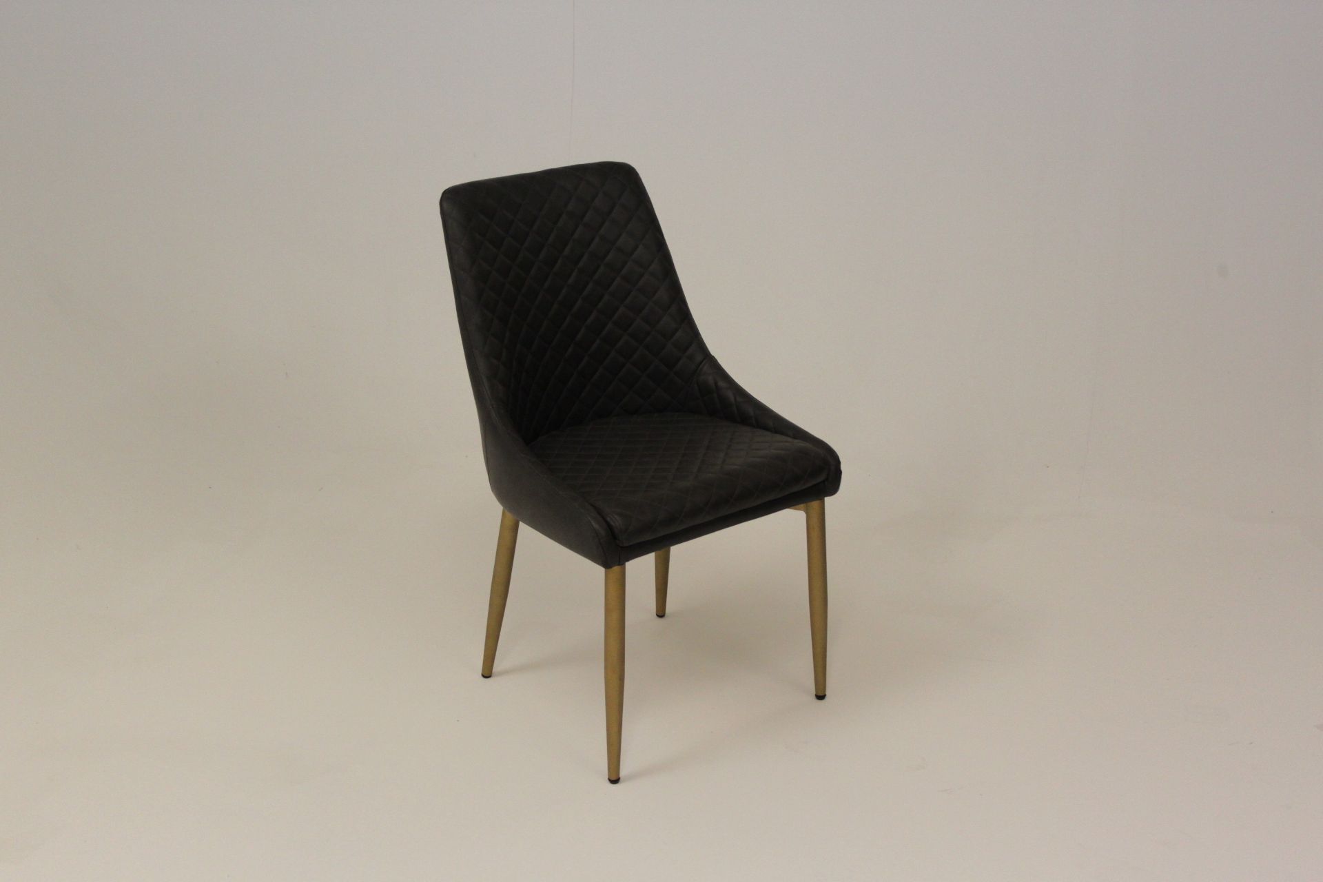 Aston Dining Chair Black Quilted Legs Quilted Dining Chair Is A Perfect Combination Of Functionality - Image 2 of 3
