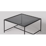 Kennington Garden Table, Black Steel & Black Glass By Swoon Editions (brand new boxed) Perfectly