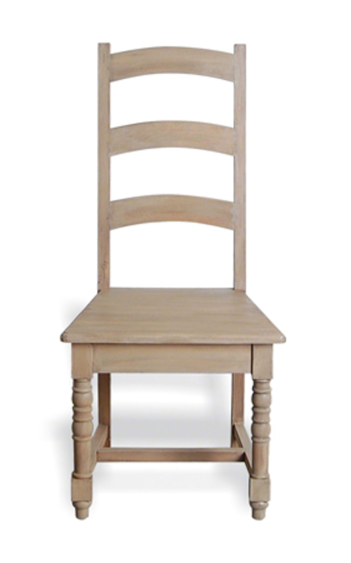 A Pair Of Solid Wood Rustic Pine Farmhouse Dining Chairs 57 X 55 X 108cm (Loc Cob273) - Image 7 of 7