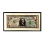 Framed Print US One Dollar Bill